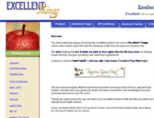 Tablet Screenshot of excellentthings.com